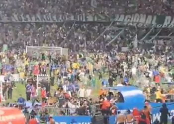 Final de la Copa Colombia terminó en una batalla campal