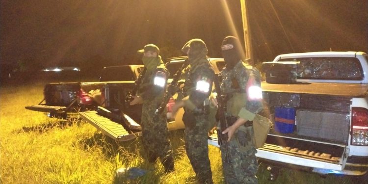 Convoy narco con vehículos que cayó en Saltos del Guairá «no es de alias Macho», aseguran