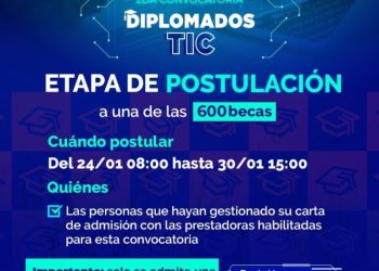 Abre periodo de postulación para becas de Diplomados TIC