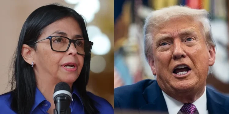 Trump mantiene llamada con Delcy Rodríguez sobre petróleo, minerales y seguridad