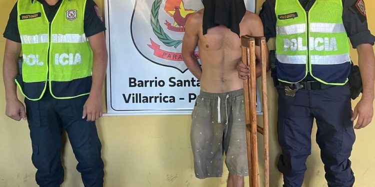 Aprehenden a un hombre con discapacidad tras denuncia de violencia familiar en Villarrica