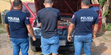 Cae militar que conducía una camioneta robada en Coronel Oviedo