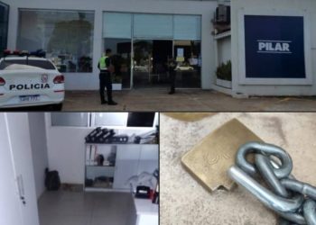 Hurtan caja fuerte con dinero y otros objetos de una tienda en Mariano Roque Alonso