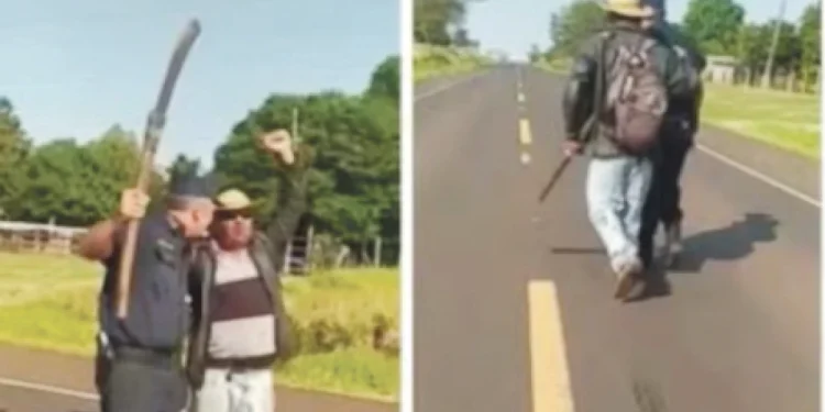 Detuvieron a dirigente que habría obligado con garrote a un Comisario a cantar durante cierre de ruta