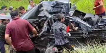 Madre e hijo fallecen tras choque frontal sobre la Ruta PY08