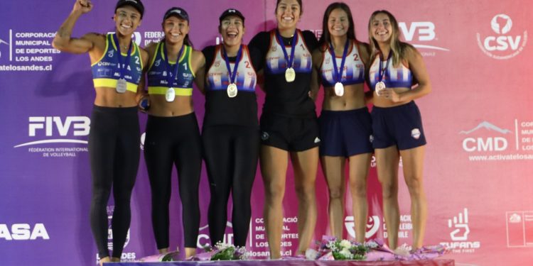 Paraguay conquista Los Andes: oro y bronce en el inicio del Circuito Sudamericano de Voley Playa