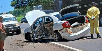 Otro choque en la Ruta PY08 a la altura de Lima
