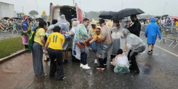 Un rayo cayó en una marcha y dejó al menos 30 heridos en Brasilia