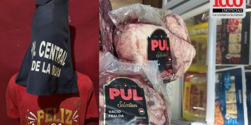 Quiso llevarse la carne sin pagar y terminó en la comisaría