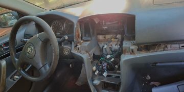 Vehículo incautado por robo agravado fue «carneado» en sede policial