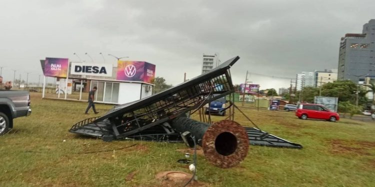 Temporal causa considerables daños materiales en Itapúa