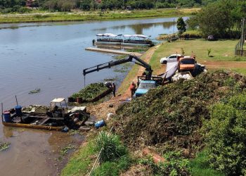EBY avanza con la limpieza del subembalse del arroyo Poti’y
