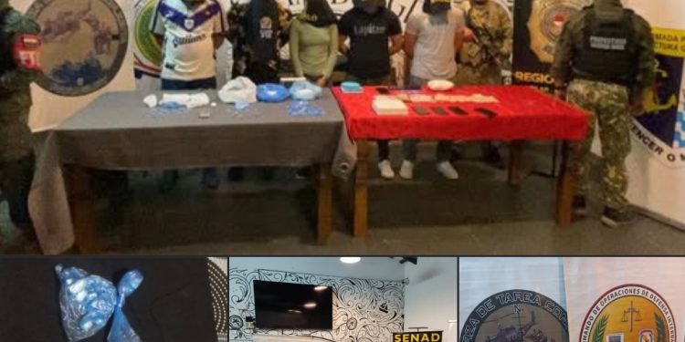 Cinco detenidos y más de dos kilos de cocaína incautada en Pilar