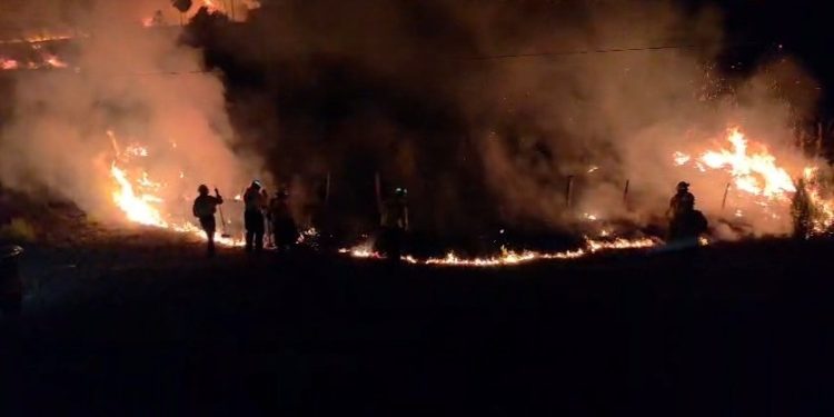 Controlan incendio de gran magnitud en pastizales de Carapeguá
