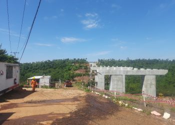 Progresan los trabajos del segundo puente sobre el río Monday