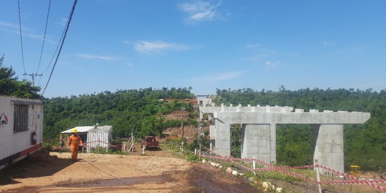 Progresan los trabajos del segundo puente sobre el río Monday