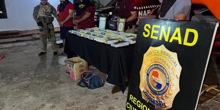 SENAD desarticula estructura que enviaba cocaína y marihuana a Brasil