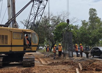 Obras del Corredor Vial Las Residentas continúan con la base del futuro viaducto