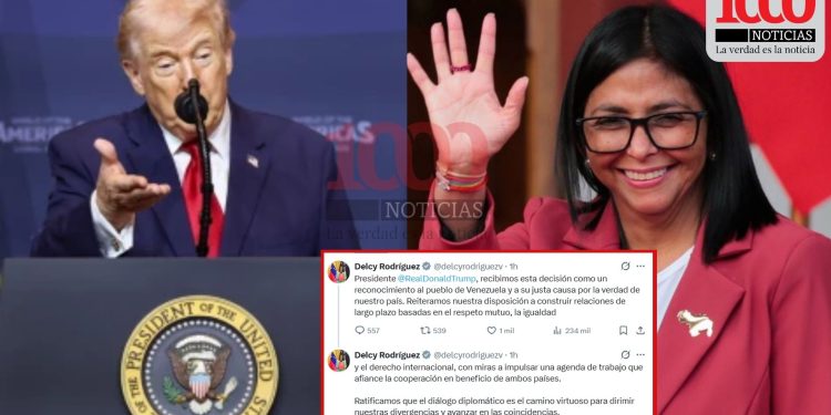 Trump reconoce formalmente al Gobierno de Delcy Rodríguez en Venezuela