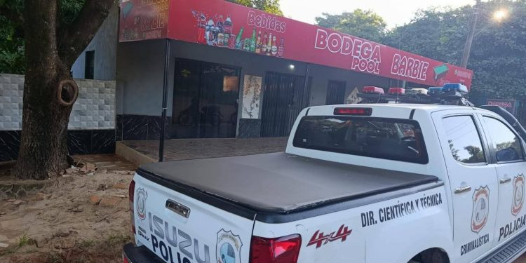 Encuentran muerta a una mujer dentro de un comercio en Coronel Oviedo