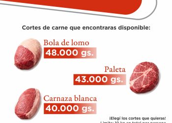 Anuncian venta de 20 toneladas de carne vacuna a bajo costo en feria