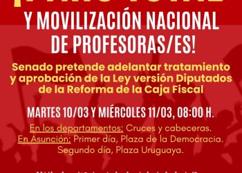 FEP confirma anuncio de paro nacional de Docentes contra la Reforma Fiscal