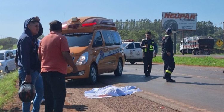 Siniestro vial se cobra la vida de una mujer en Minga Guazú