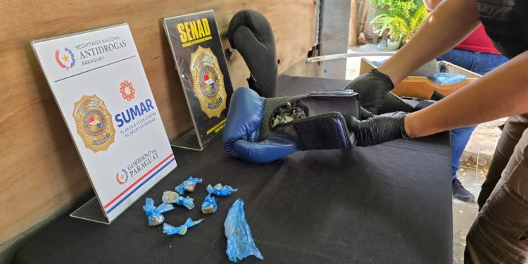 El «combate» era otro: droga oculta en guantes de boxeo