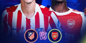 Atlético de Madrid y Arsenal animan la segunda semifinal de la UEFA Champions League 2025/26