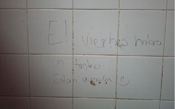 Confirman 18 casos de amenazas a instituciones educativas