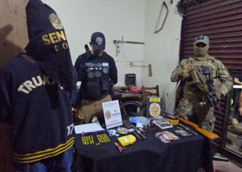 Desmantelan foco de microtráfico que operaba como taller de motos en Luque