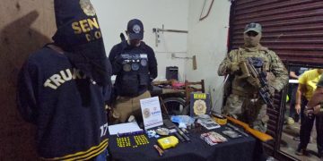 Desmantelan foco de microtráfico que operaba como taller de motos en Luque