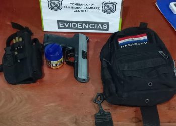 Menor aprehendido con réplica de arma de fuego en Lambaré