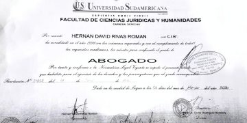 Difunden lista de supuestos títulos exprés en Derecho otorgados en la Universidad Sudamericana