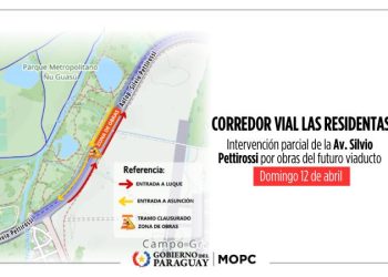Anuncian intervención parcial de la Av. Silvio Pettirossi por obras del futuro viaducto
