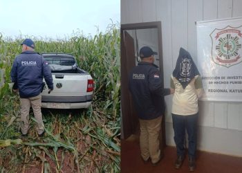 Asalto con rehén terminó con millonario robo y hurto de camioneta