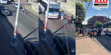 Adolescente de 14 años fue embestida por un bus en Asunción