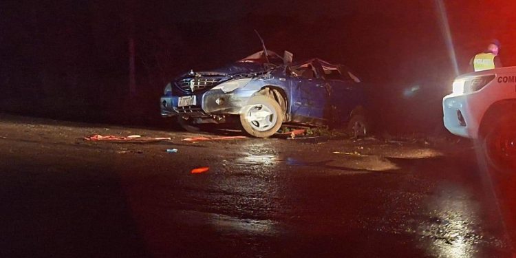 Dos muertos tras violento choque cerca del acceso a Ñumí