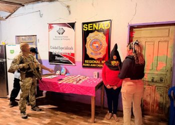 SENAD desarticula foco de distribución de cocaína en dosis