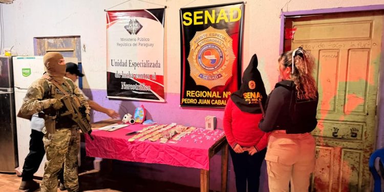 SENAD desarticula foco de distribución de cocaína en dosis