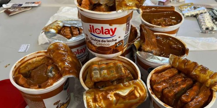 Contrabando insólito: Tirzepatida escondida en dulce de leche