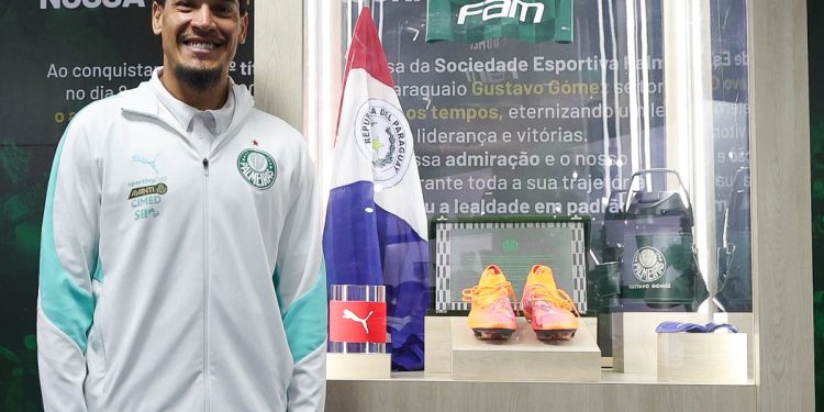 Gustavo Gómez ya tiene su rincón sagrado en Palmeiras