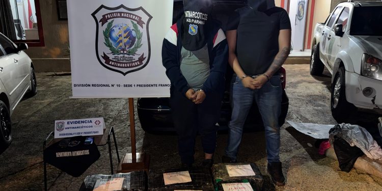Incautan más de 120 kilos de marihuana y un vehículo en Presidente Franco