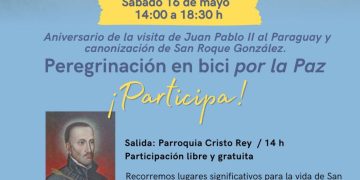 Organizan peregrinación en bicicleta hasta la Cruz del Papa en Ñu Guasu
