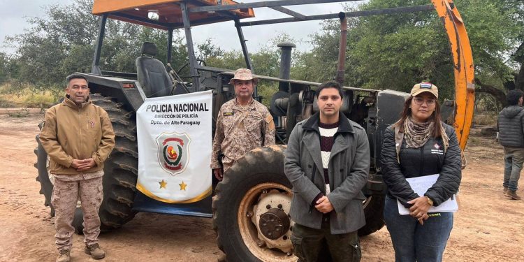 Bahía Negra: recuperan tractor, paneles solares y otros objetos que habían sido robados