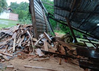 Temporal provoca destrozos y deja viviendas destechadas en Pilar