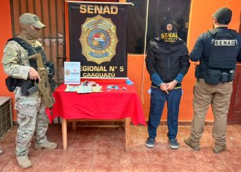 SENAD desarticula foco de microtráfico y detiene a joven en Coronel Oviedo