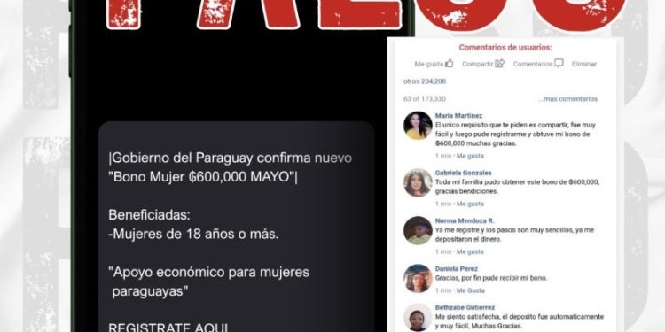 Alertan sobre estafa del falso ‘Bono Mujer’ que busca robar datos personales