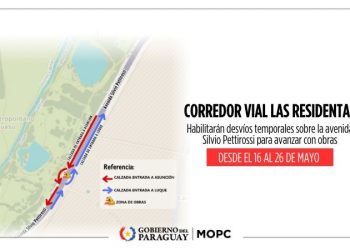 MOPC implementará desvíos en la avenida Silvio Pettirossi por obras de nuevo viaducto
