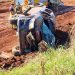 Agricultor brasileño fallece tras volcar su camioneta en Carlos Antonio López